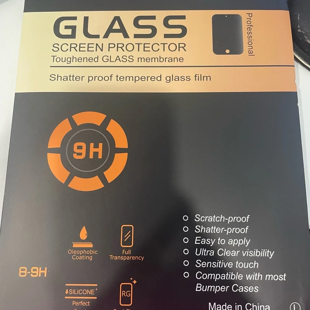 Tempered Glass Shield with iPad case
